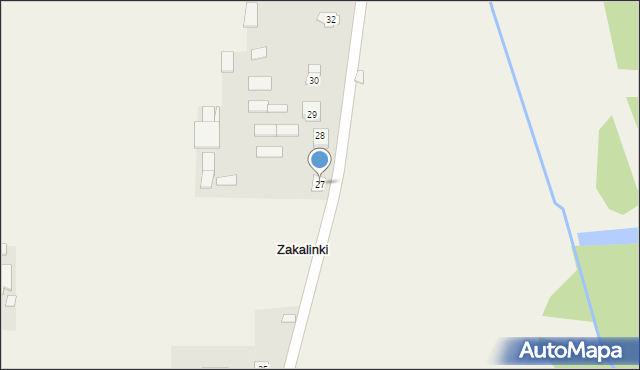 Zakalinki, Zakalinki, 27, mapa Zakalinki