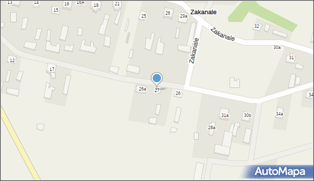 Zakanale, Zakanale, 27, mapa Zakanale