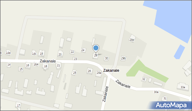 Zakanale, Zakanale, 29, mapa Zakanale