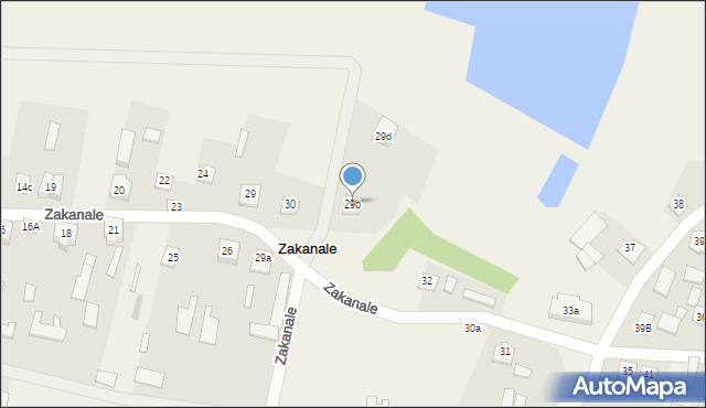 Zakanale, Zakanale, 29b, mapa Zakanale