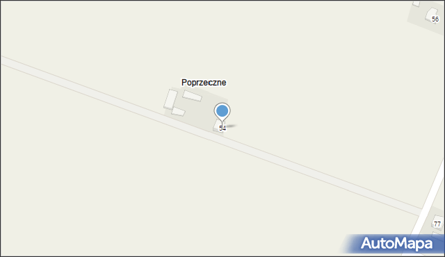 Zakępie, Zakępie, 54, mapa Zakępie