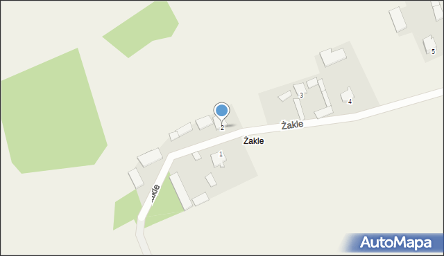 Żakle, Żakle, 2, mapa Żakle