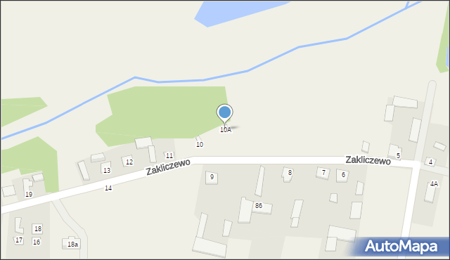 Zakliczewo, Zakliczewo, 10A, mapa Zakliczewo