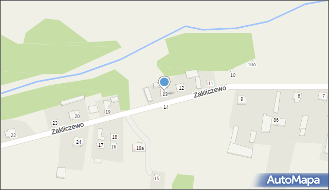 Zakliczewo, Zakliczewo, 13, mapa Zakliczewo