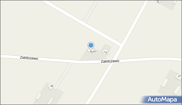 Zakliczewo, Zakliczewo, 73, mapa Zakliczewo