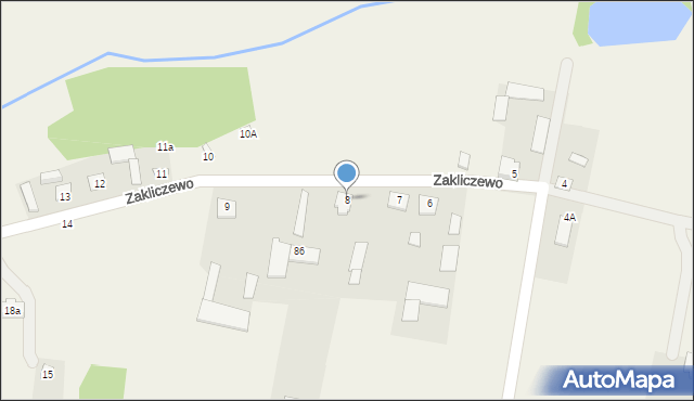 Zakliczewo, Zakliczewo, 8, mapa Zakliczewo