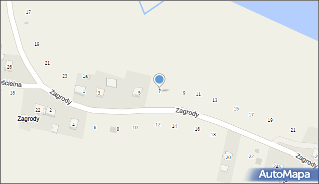 Zakliczyn, Zagrody, 7, mapa Zakliczyn