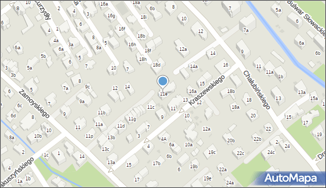 Zakopane, Zamoyskiego Władysława, 11e, mapa Zakopanego