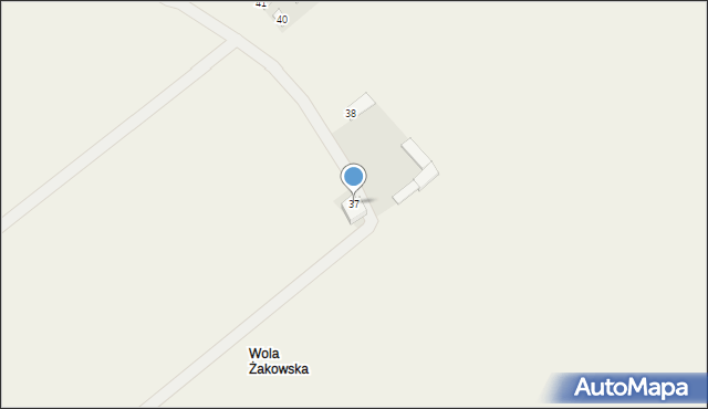 Żaków, Żaków, 37, mapa Żaków