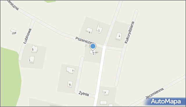 Żakowo, Żakowo, 33B, mapa Żakowo