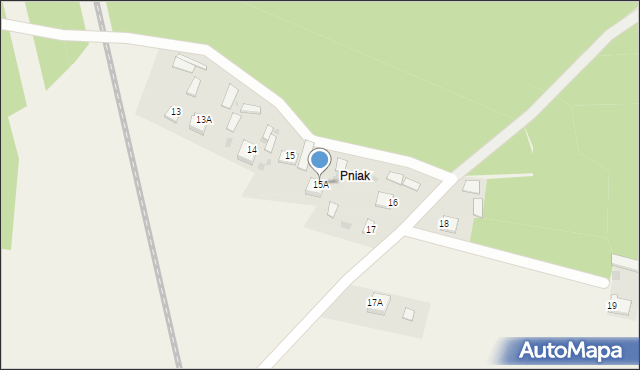 Zakrucze, Zakrucze, 15A, mapa Zakrucze