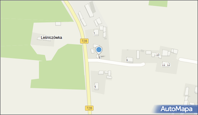 Zakrucze, Zakrucze, 6, mapa Zakrucze