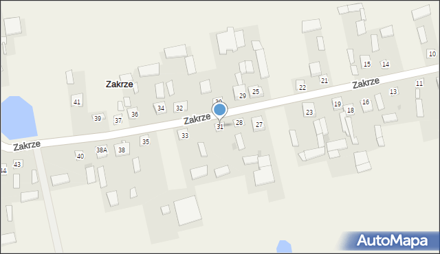 Zakrze, Zakrze, 31, mapa Zakrze