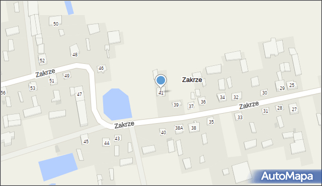 Zakrze, Zakrze, 41, mapa Zakrze