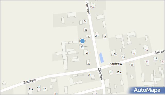 Zakrzew, Zakrzew, 31, mapa Zakrzew