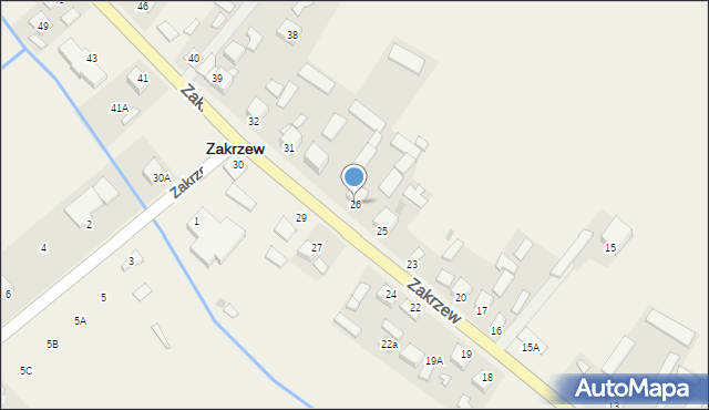 Zakrzew, Zakrzew, 26, mapa Zakrzew