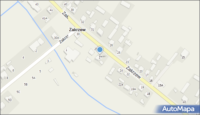Zakrzew, Zakrzew, 27, mapa Zakrzew