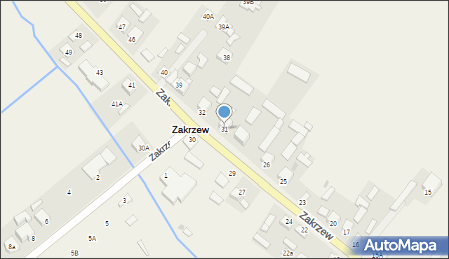 Zakrzew, Zakrzew, 31, mapa Zakrzew