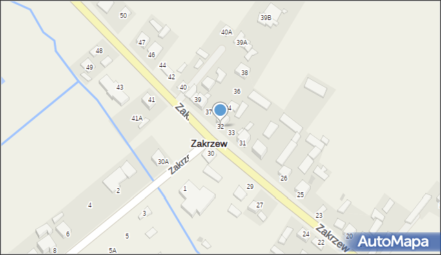 Zakrzew, Zakrzew, 32, mapa Zakrzew