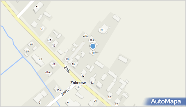 Zakrzew, Zakrzew, 38, mapa Zakrzew