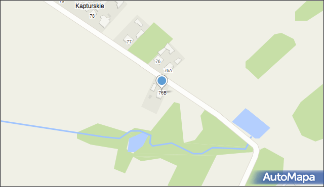 Zakrzew, Zakrzew, 76B, mapa Zakrzew