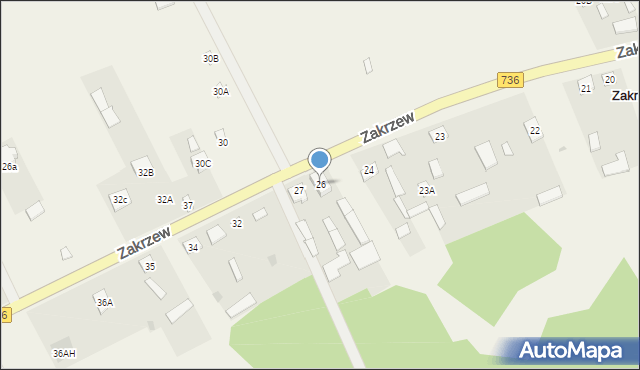 Zakrzew, Zakrzew, 26, mapa Zakrzew