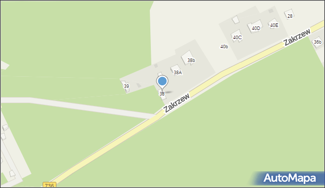 Zakrzew, Zakrzew, 38, mapa Zakrzew