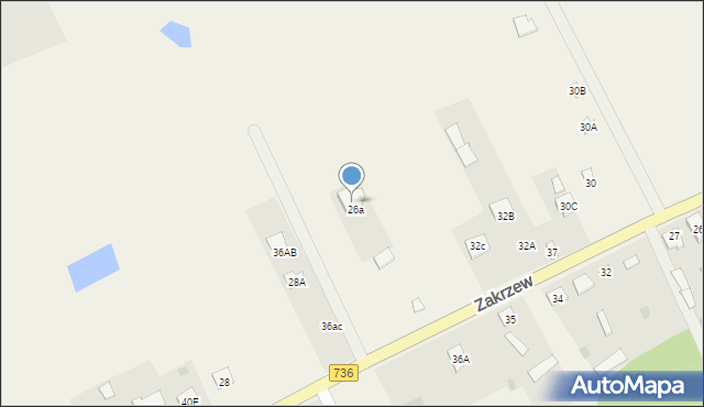 Zakrzew, Zakrzew, 40, mapa Zakrzew