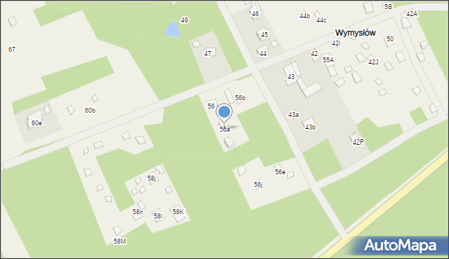 Zakrzew, Zakrzew, 56a, mapa Zakrzew