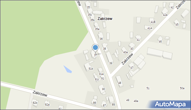 Zakrzew, Zakrzew, 37, mapa Zakrzew