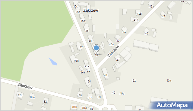 Zakrzew, Zakrzew, 39, mapa Zakrzew