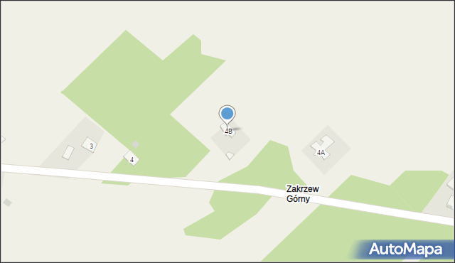 Zakrzew, Zakrzew, 4B, mapa Zakrzew