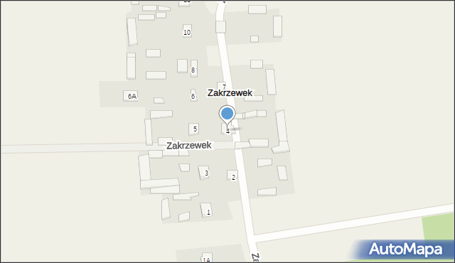 Zakrzewek, Zakrzewek, 4, mapa Zakrzewek