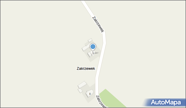 Zakrzewek, Zakrzewek, 7, mapa Zakrzewek