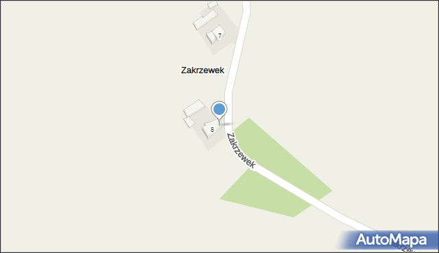 Zakrzewek, Zakrzewek, 8A, mapa Zakrzewek