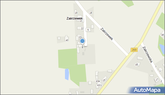 Zakrzewek, Zakrzewek, 24, mapa Zakrzewek