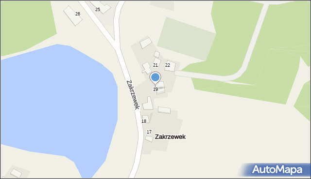 Zakrzewek, Zakrzewek, 19, mapa Zakrzewek