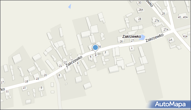Zakrzewko, Zakrzewko, 4, mapa Zakrzewko