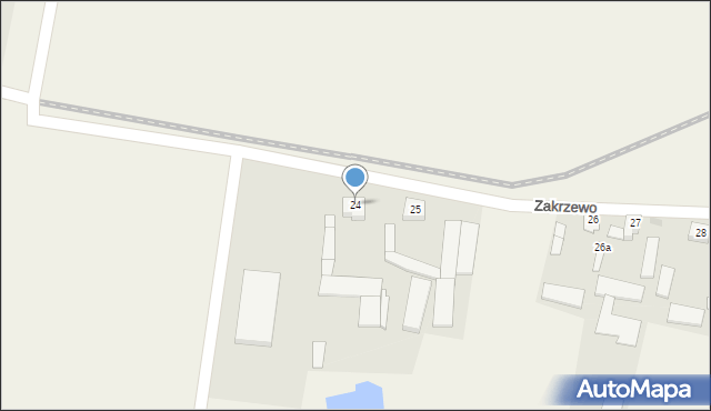 Zakrzewo, Zakrzewo, 24, mapa Zakrzewo