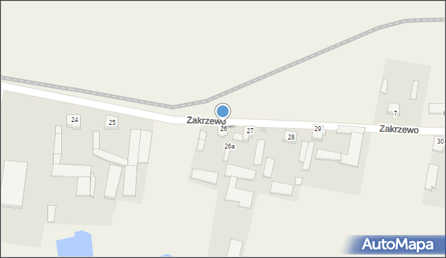 Zakrzewo, Zakrzewo, 26, mapa Zakrzewo