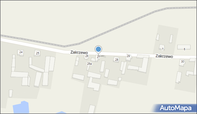 Zakrzewo, Zakrzewo, 27, mapa Zakrzewo