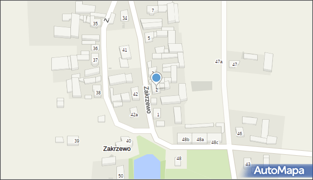 Zakrzewo, Zakrzewo, 2, mapa Zakrzewo