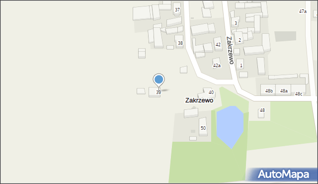 Zakrzewo, Zakrzewo, 39, mapa Zakrzewo