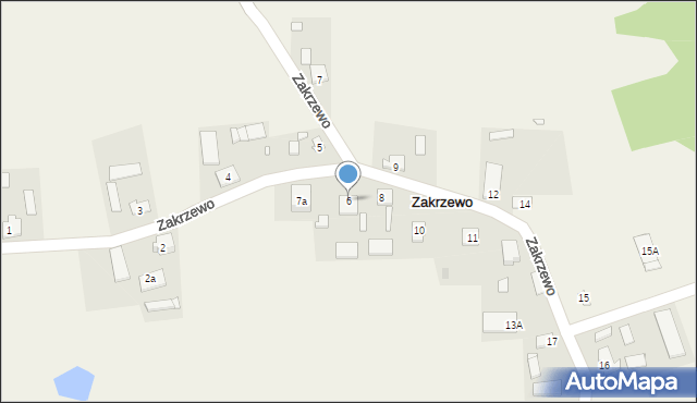 Zakrzewo, Zakrzewo, 6, mapa Zakrzewo