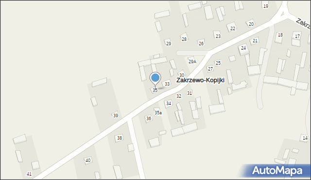 Zakrzewo-Kopijki, Zakrzewo-Kopijki, 35, mapa Zakrzewo-Kopijki