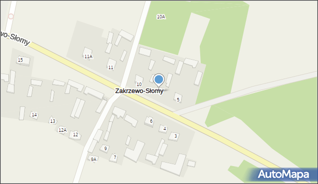 Zakrzewo-Słomy, Zakrzewo-Słomy, 8, mapa Zakrzewo-Słomy