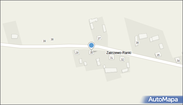 Zakrzewo Wielkie, Zakrzewo Wielkie, 30, mapa Zakrzewo Wielkie