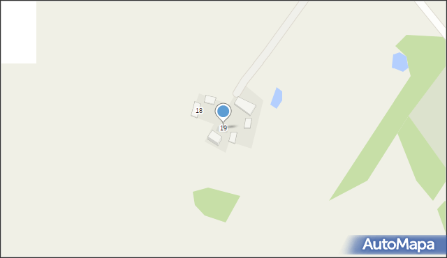 Zakrzewska Osada, Zakrzewska Osada, 19, mapa Zakrzewska Osada