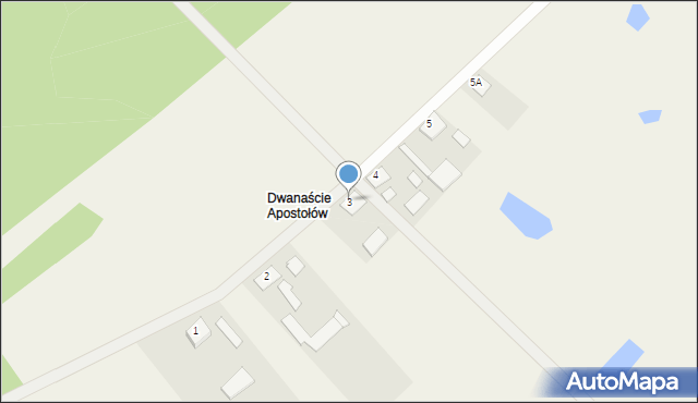 Zakrzewska Osada, Zakrzewska Osada, 3, mapa Zakrzewska Osada