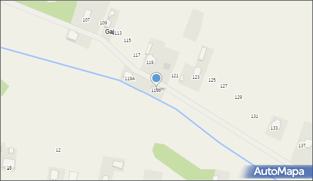 Zakrzewska Wola, Zakrzewska Wola, 119b, mapa Zakrzewska Wola